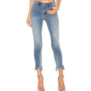 Free People Great Heights Frayed Skinny Jeans - 26